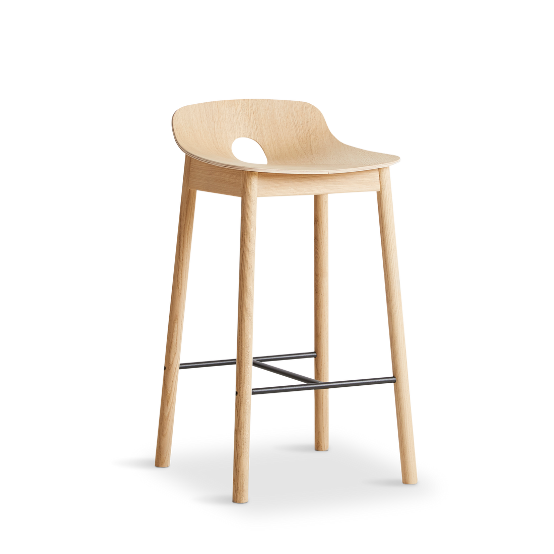 Woud - Mono Counter Chair - White Pigmentered Oak