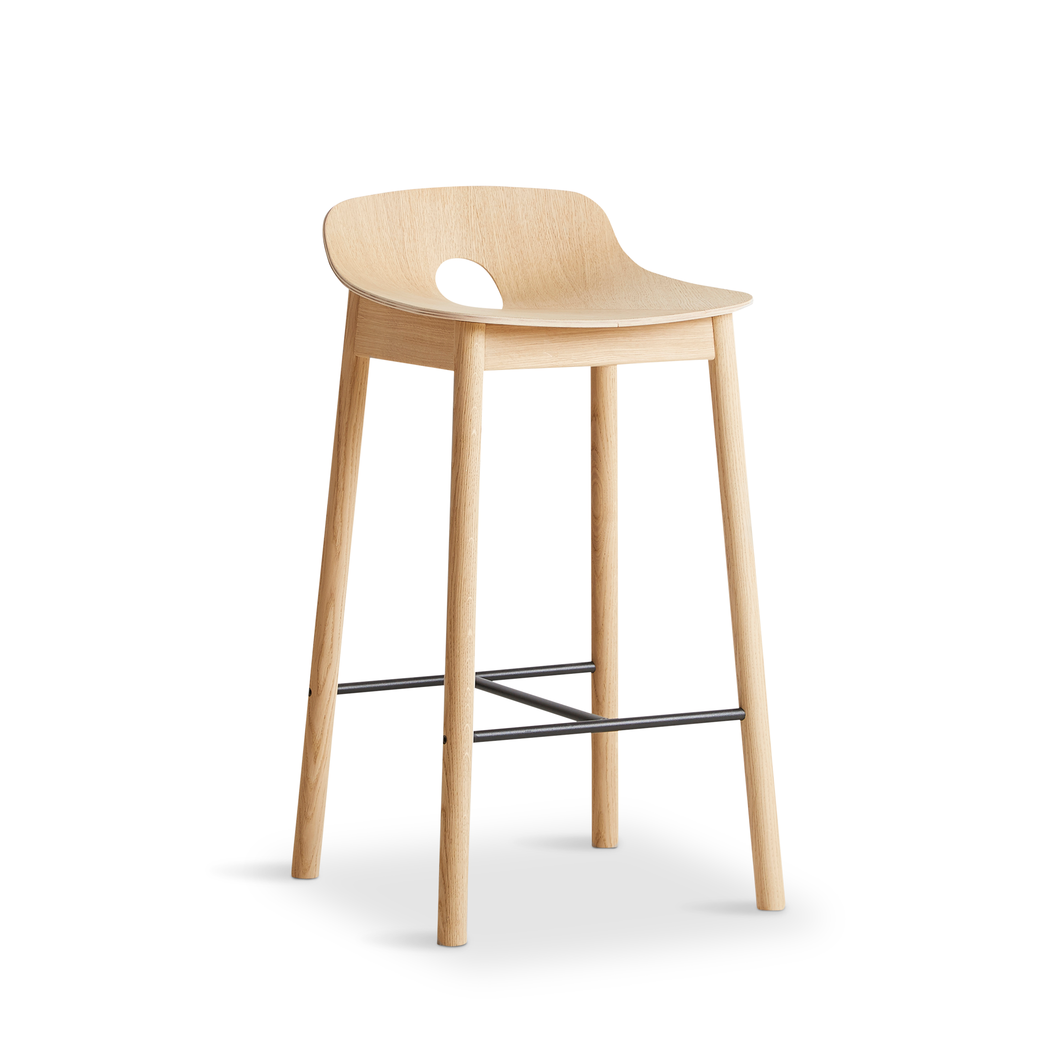 Woud - Mono Counter Chair - White Pigmentered Oak