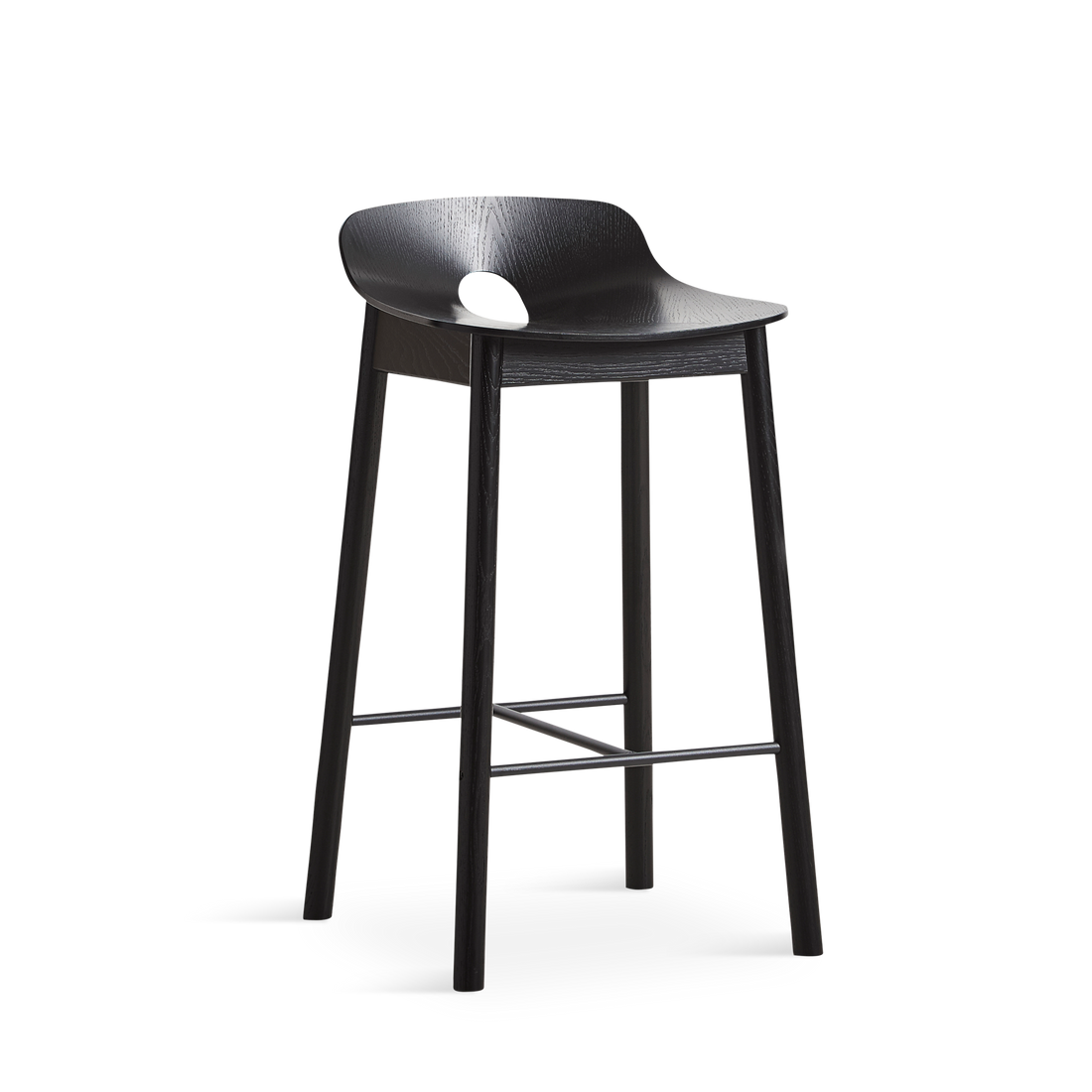 Woud - mono counter stol - svart