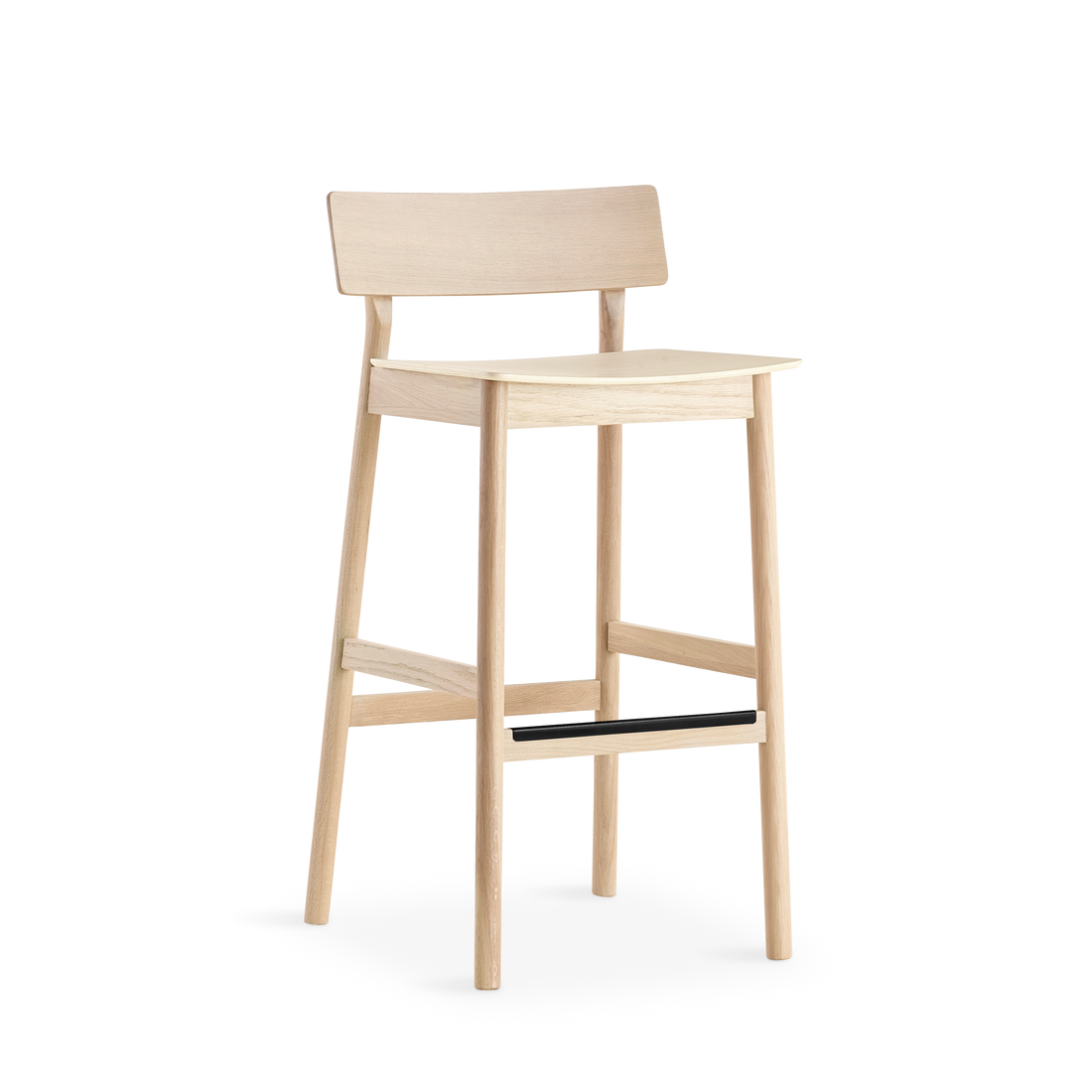 WOUD - Paus Counter Chair 2.0 - Vit pigmenterad ek