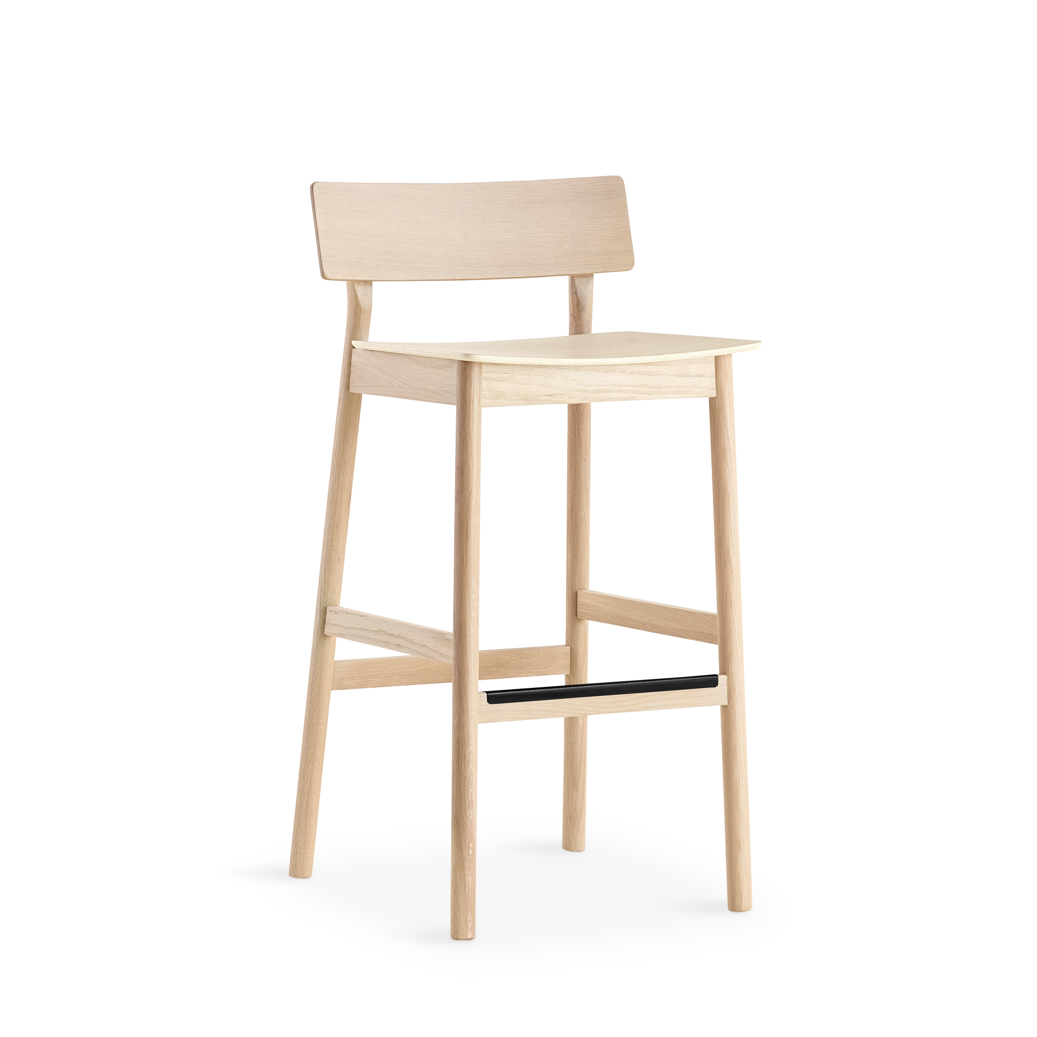 WOUD - Paus Counter Chair 2.0 - Vit pigmenterad ek