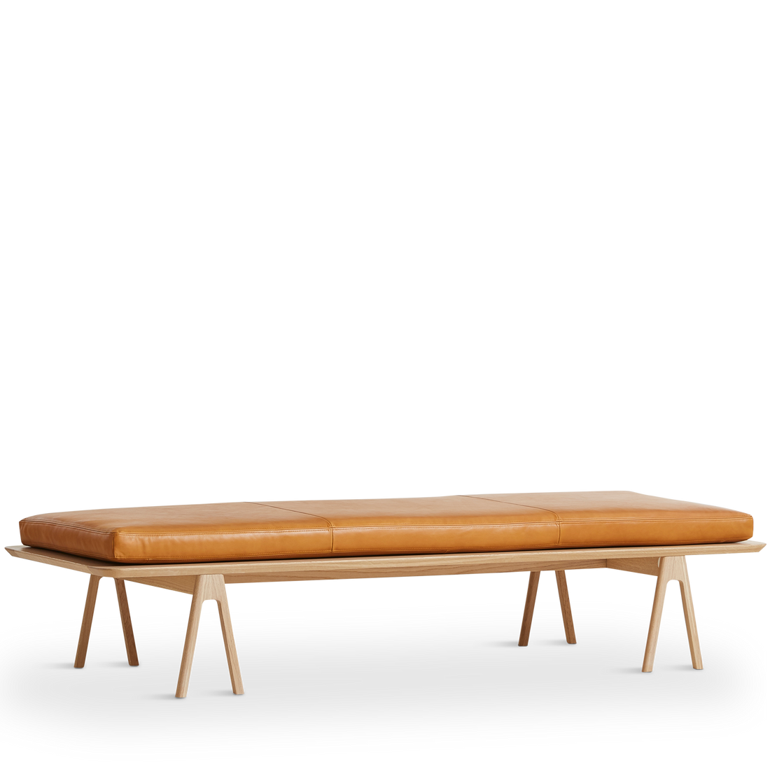 Woud - Level Daybida - Cognac/Oak 190x76.50x41 cm