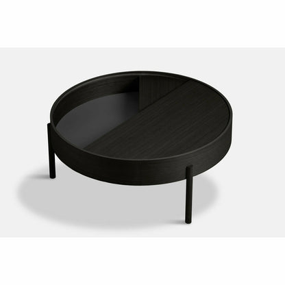 Woud - båge soffbord (89 cm) - svart