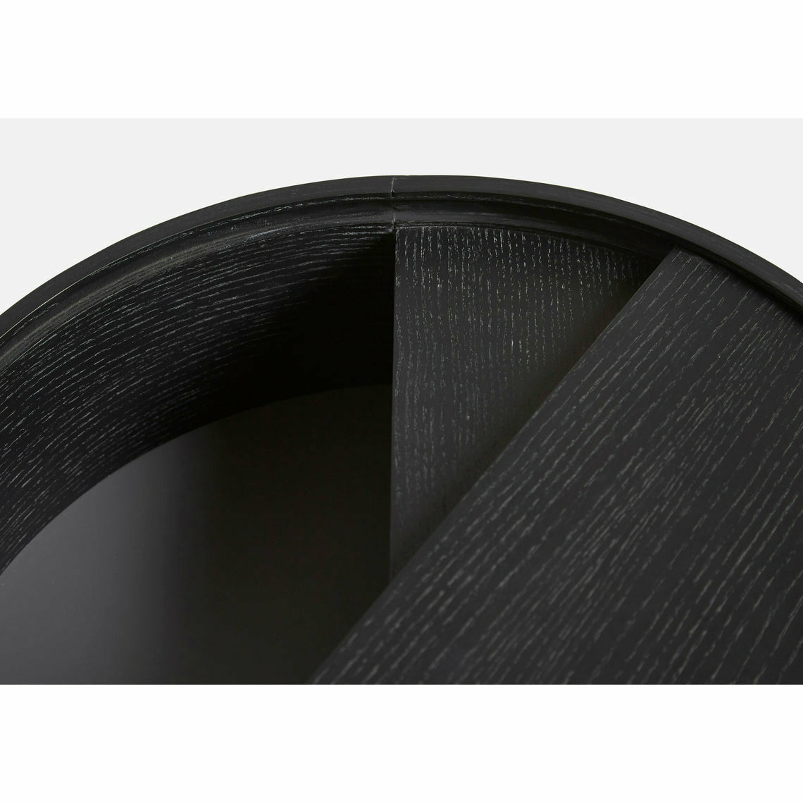 Woud - båge sidobord (42 cm) - svart