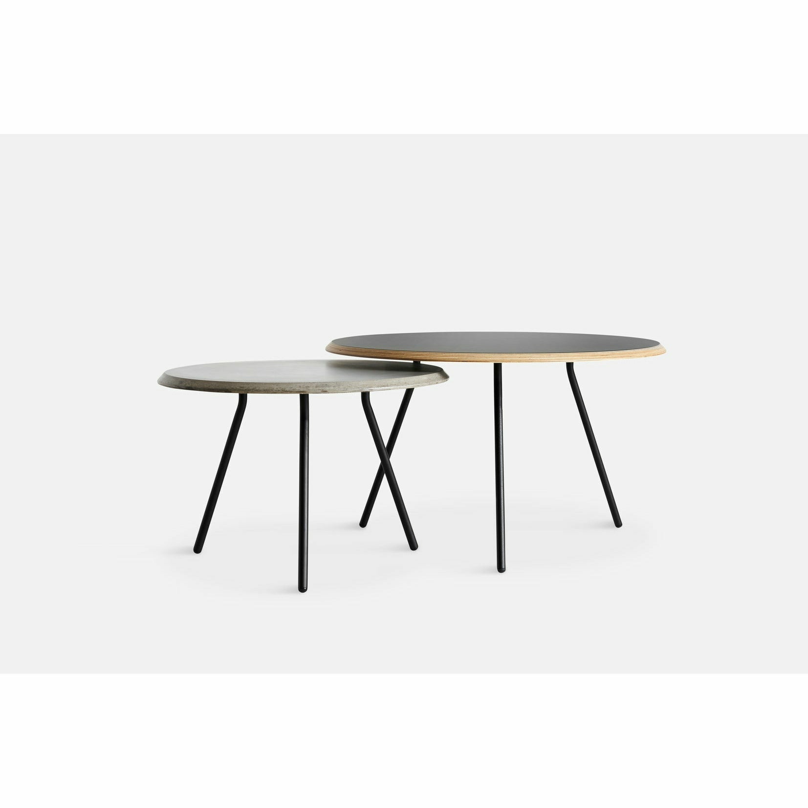 WOUD - Soround coffee table - Black (Ø75xH40,50) - WOUD - DesignGaragen.dk