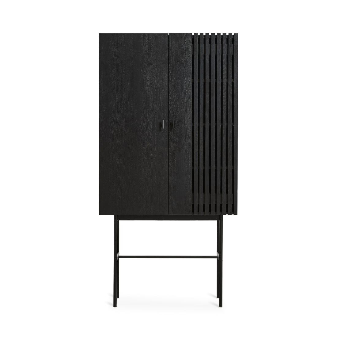Woud - array highboard (80 cm) - svart