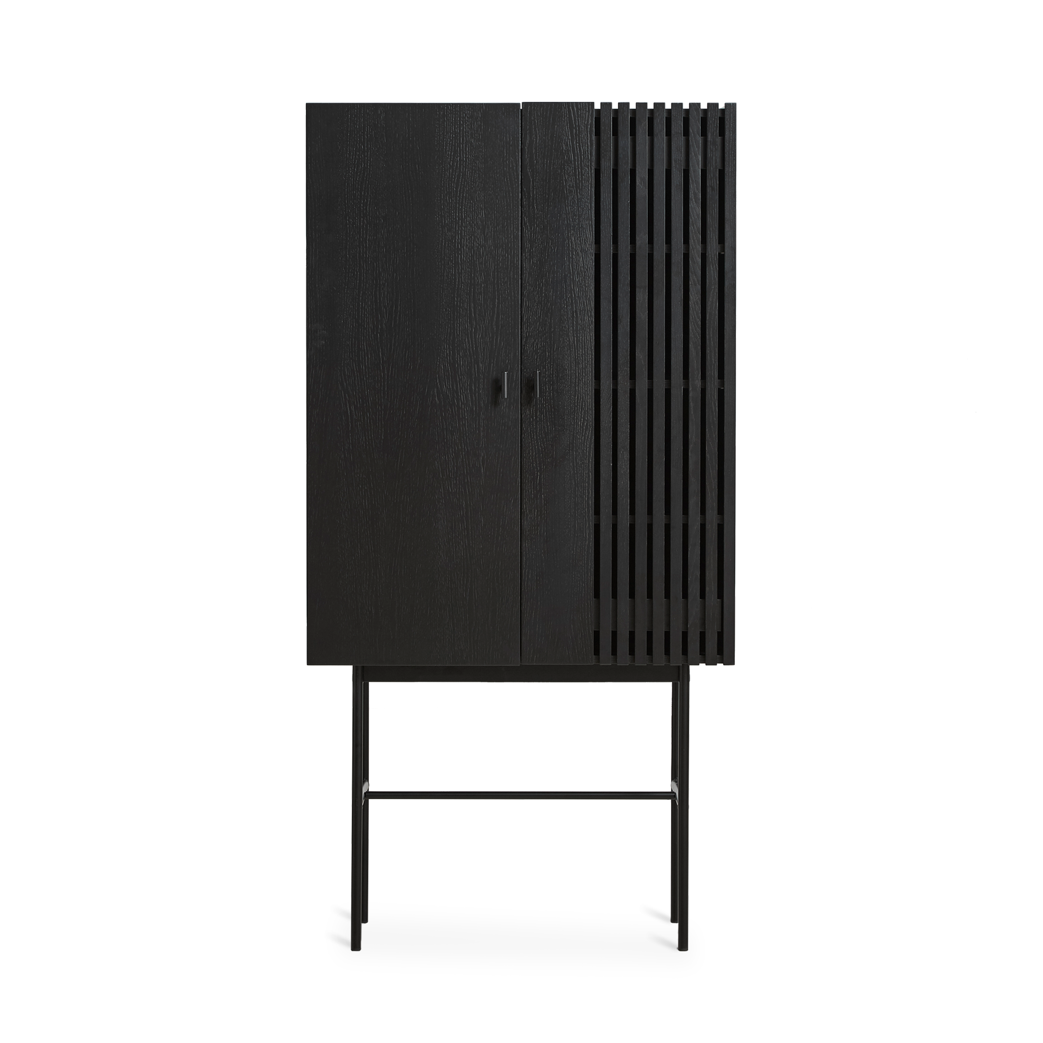 Woud - array highboard (80 cm) - svart