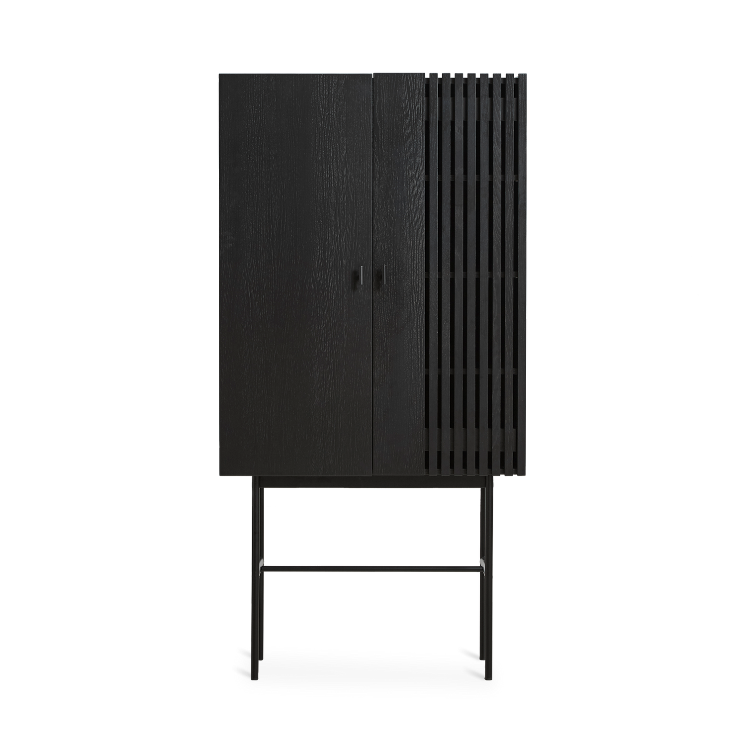 Woud - array highboard (80 cm) - svart