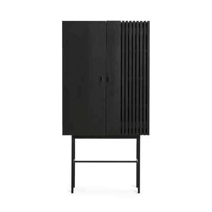 Woud - array highboard (80 cm) - svart