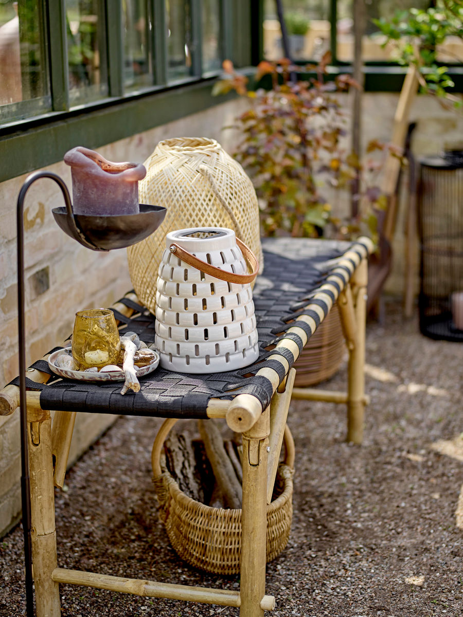 Bloomingville Treillis solcelllyktor, natur, stengods