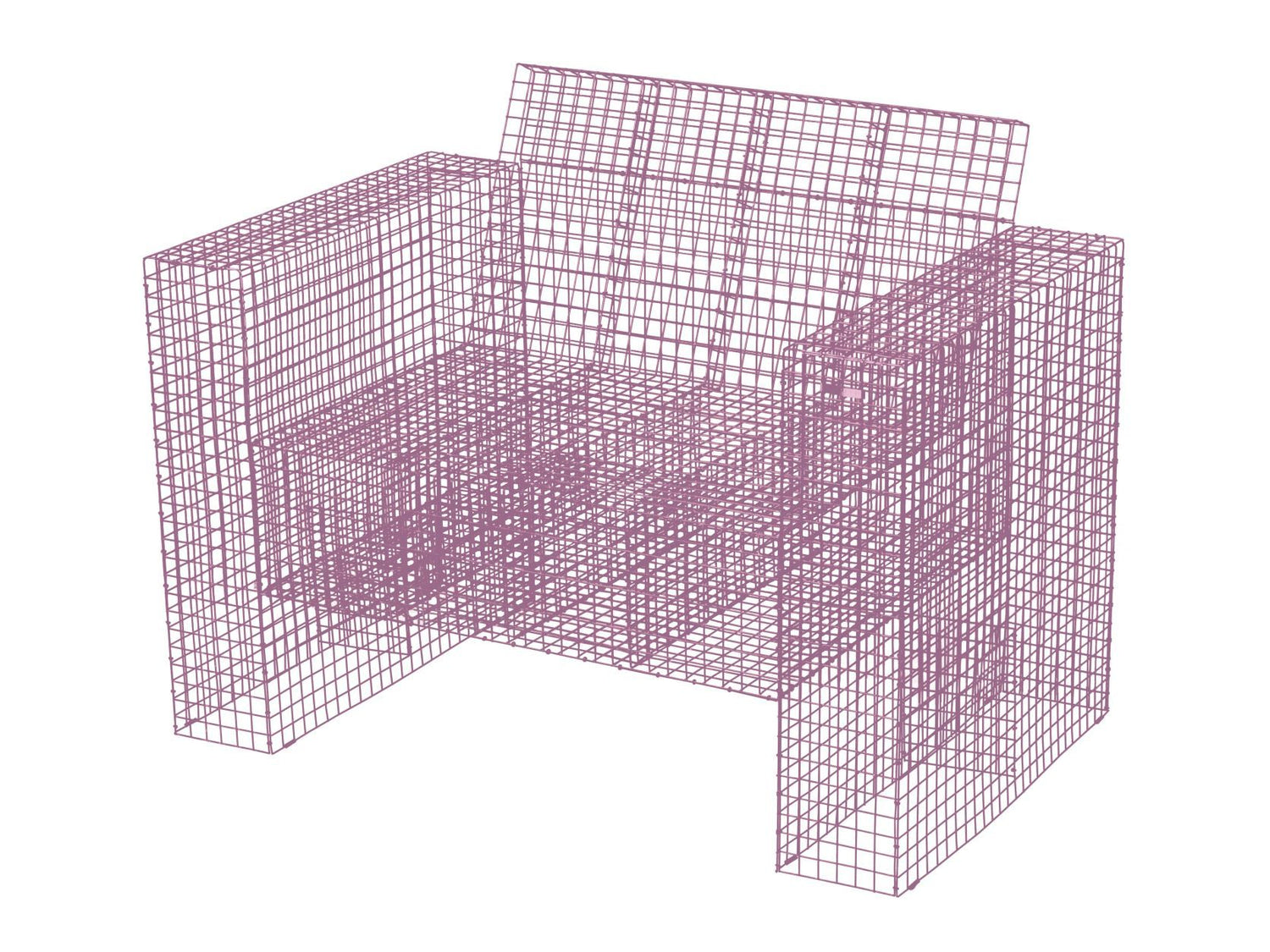 Kalager designtråd solstol, rosa