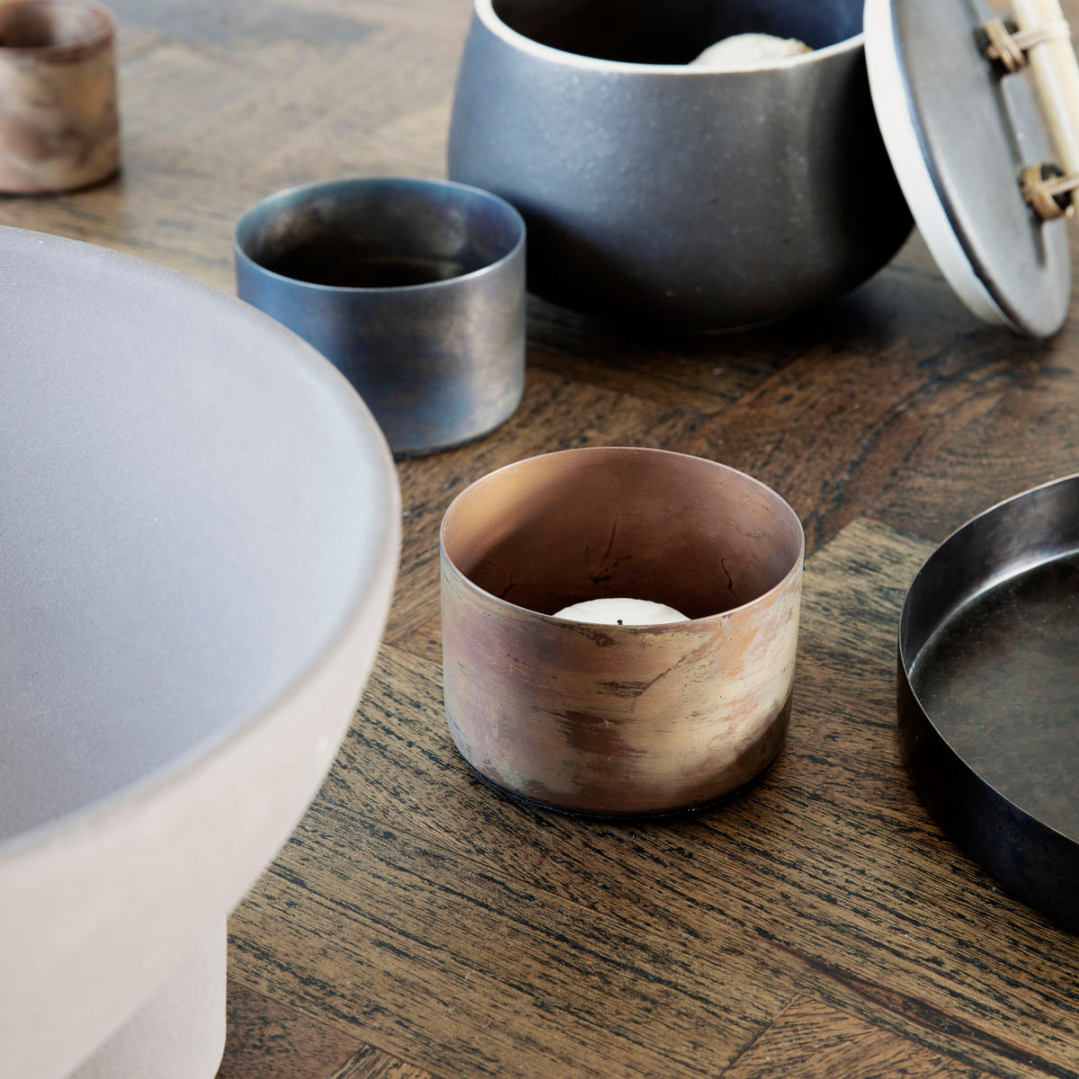 House Doctor - Lighthouse Steg, Definiera, antik koppar - H: 5 cm, DIA: 8 cm