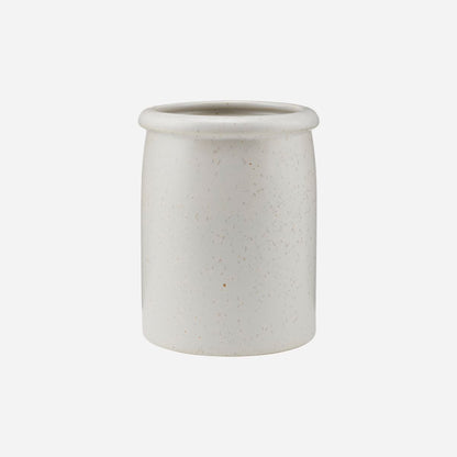 House Doctor-Jar, Pion, Gray/White-H: 15 cm, DIA: 11,5 cm