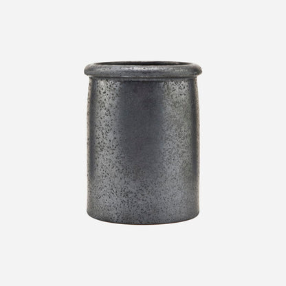House Doctor Jar, Pion, Black/Brown-H: 15 cm, DIA: 11,5 cm