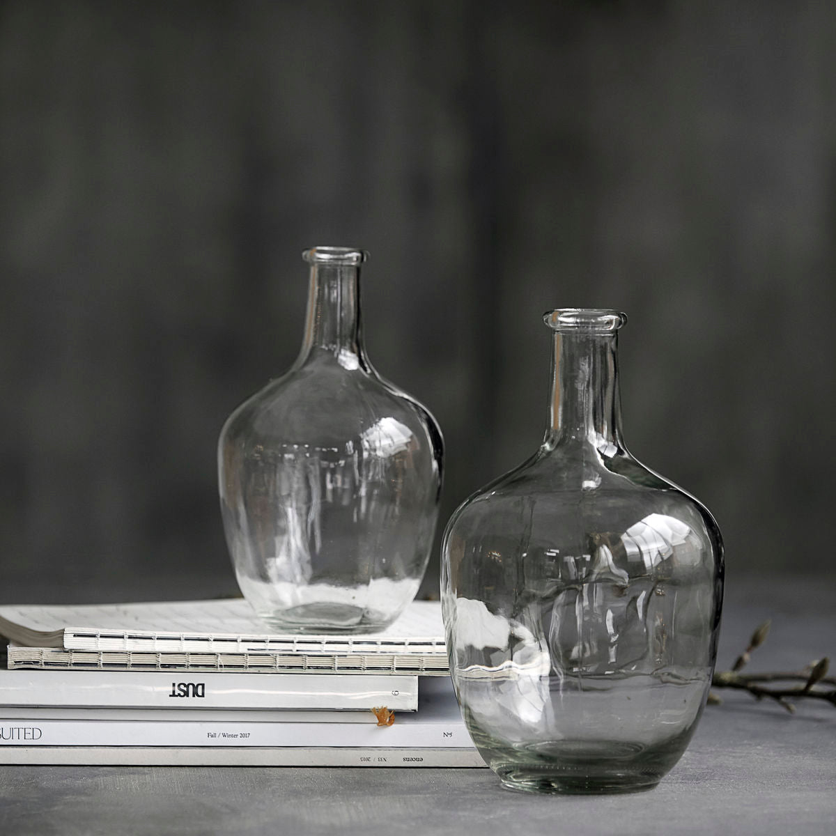 House Doctor - Vase / Bottle, Glass, Ready - H: 25,5 cm, Dia: 14 cm
