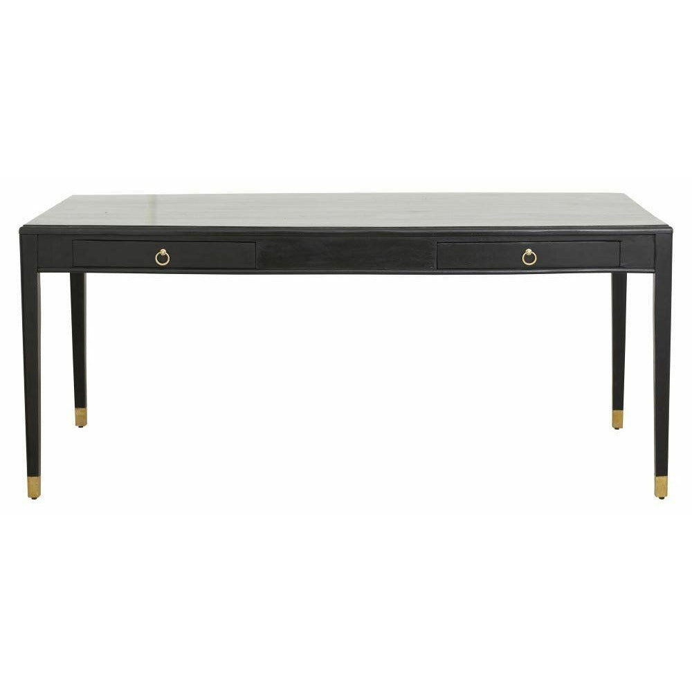 EMS Desk i Mango Tree - 179x90 - Svart/guldfinish