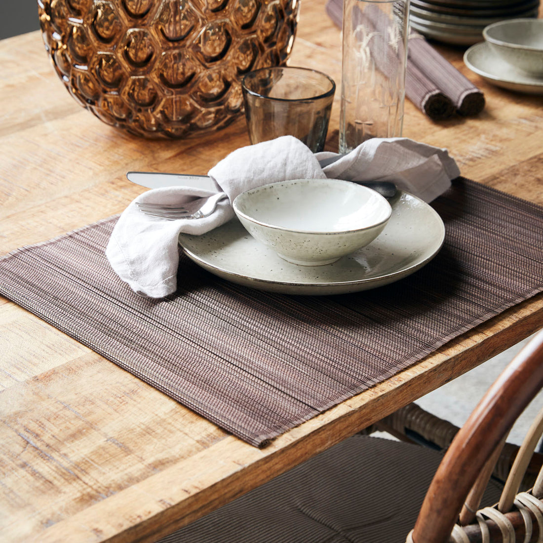 House Doctor Cover, Bamb, Brown-L: 45 cm, W: 33 cm