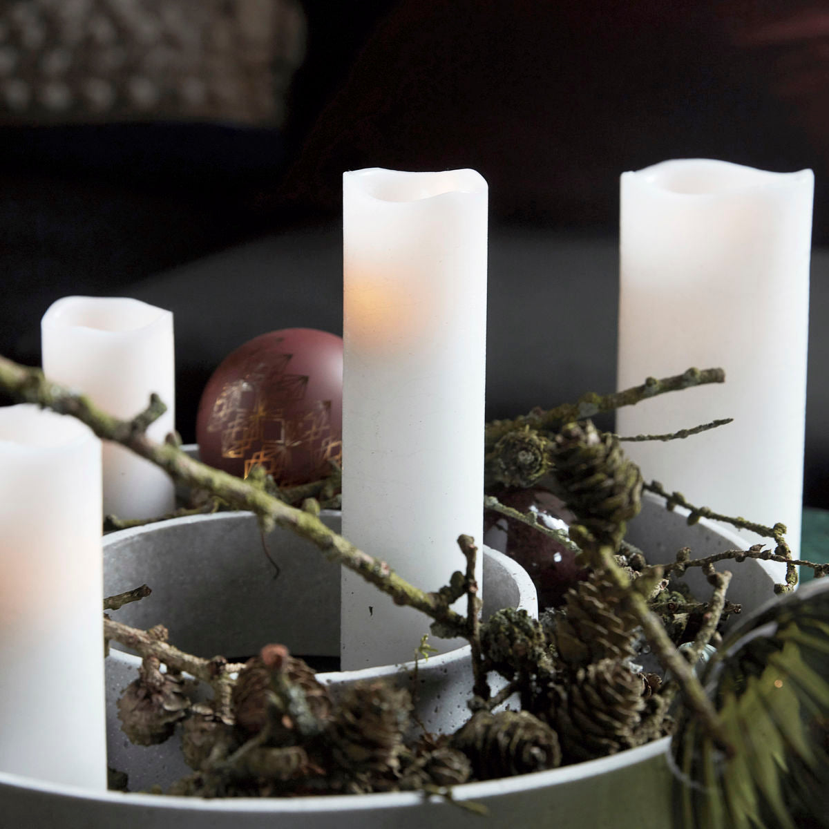 House Doctor - Light, LED, White - H: 20 cm, Dia: 5 cm