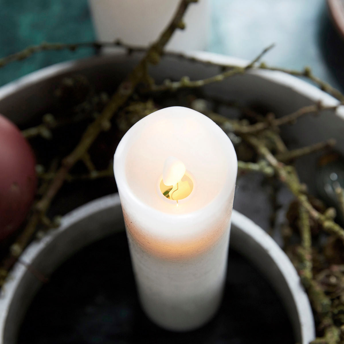 House Doctor - Light, LED, White - H: 20 cm, Dia: 5 cm