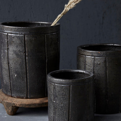 House Doctor - Herbal Pot, Julian, Brown - H: 20 cm, Dia: 18 cm