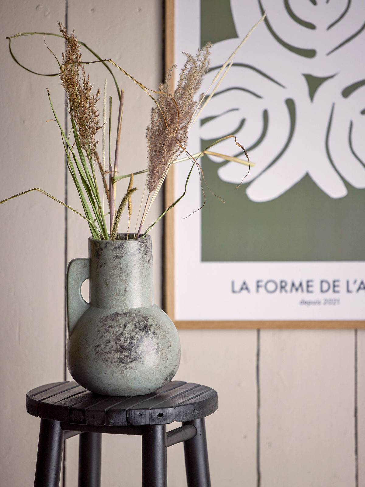 Bloomingville Tias Vase, Grå, Keramik - Bloomingville - DesignGaragen.dk
