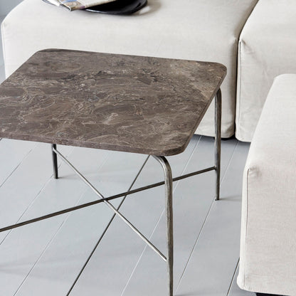 House Doctor-soffbord, fyrkantigt, brun-l: 60 cm, b: 60 cm, h: 45 cm