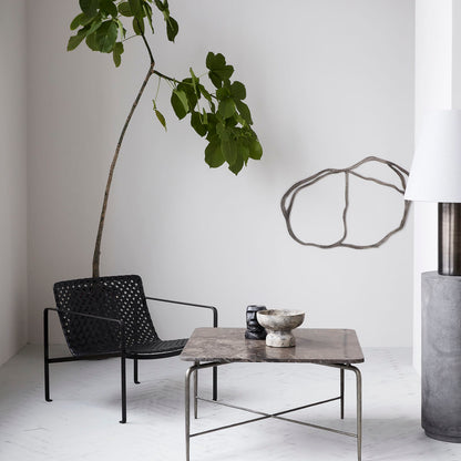 House Doctor - Soffbord, fyrkantigt, brunt - l: 80 cm, b: 80 cm, h: 45 cm