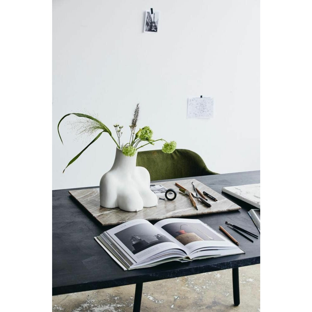 Nordal HAU matbord i trä - 200x90 cm - svart