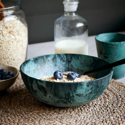 House Doctor - Skål, Server, Grön 2st.  h: 7 cm, diameter: 18,5 cm