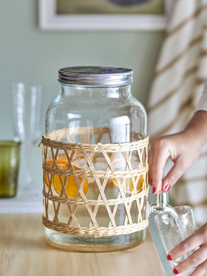 Bloomingville Manna Jar w/cock, natur, glas