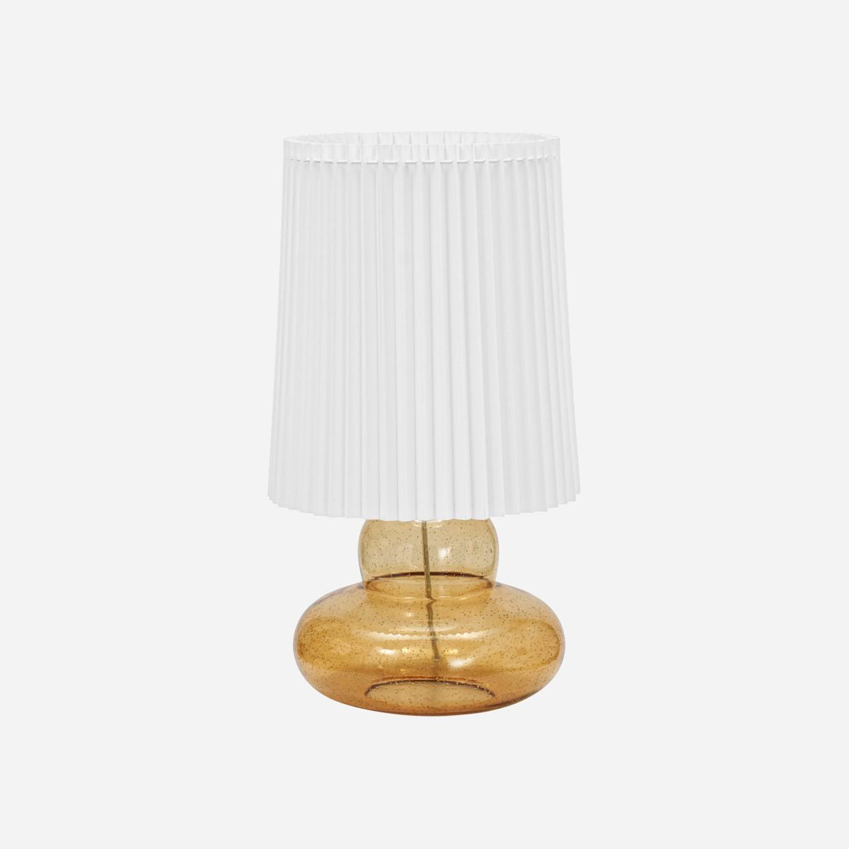 House Doctor Table Lamp inkl. Lampskärm, ribe, bärnsten-h: 55 cm, dia: 27,5 cm