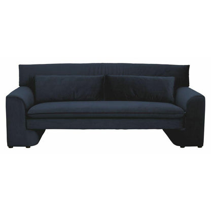 Nordal geo soffa med klädsel i Velor - L215 cm - mörkblå