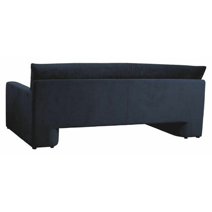 Nordal geo soffa med klädsel i Velor - L215 cm - mörkblå