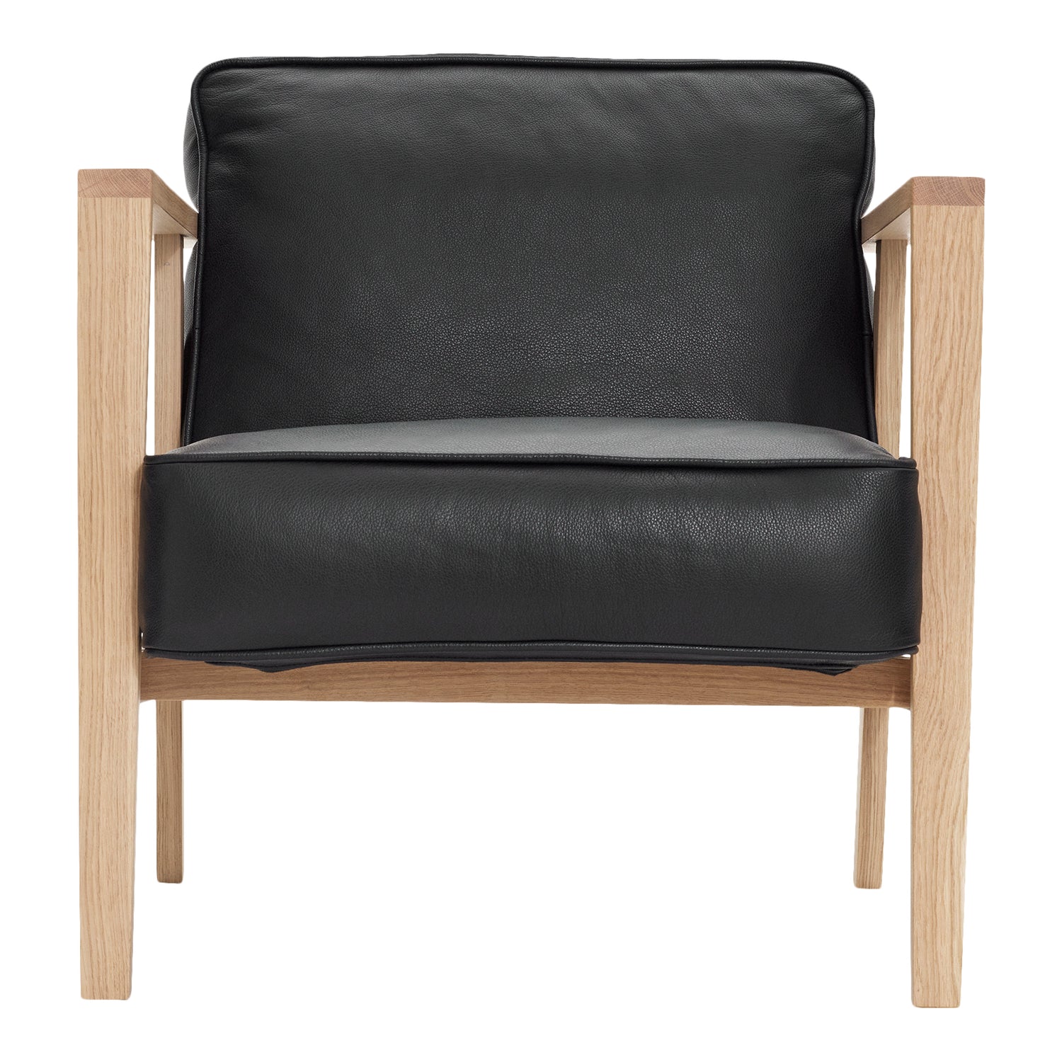 Andersen Möbler - LC1 Lounge Chair - Svart läder/ram i ek