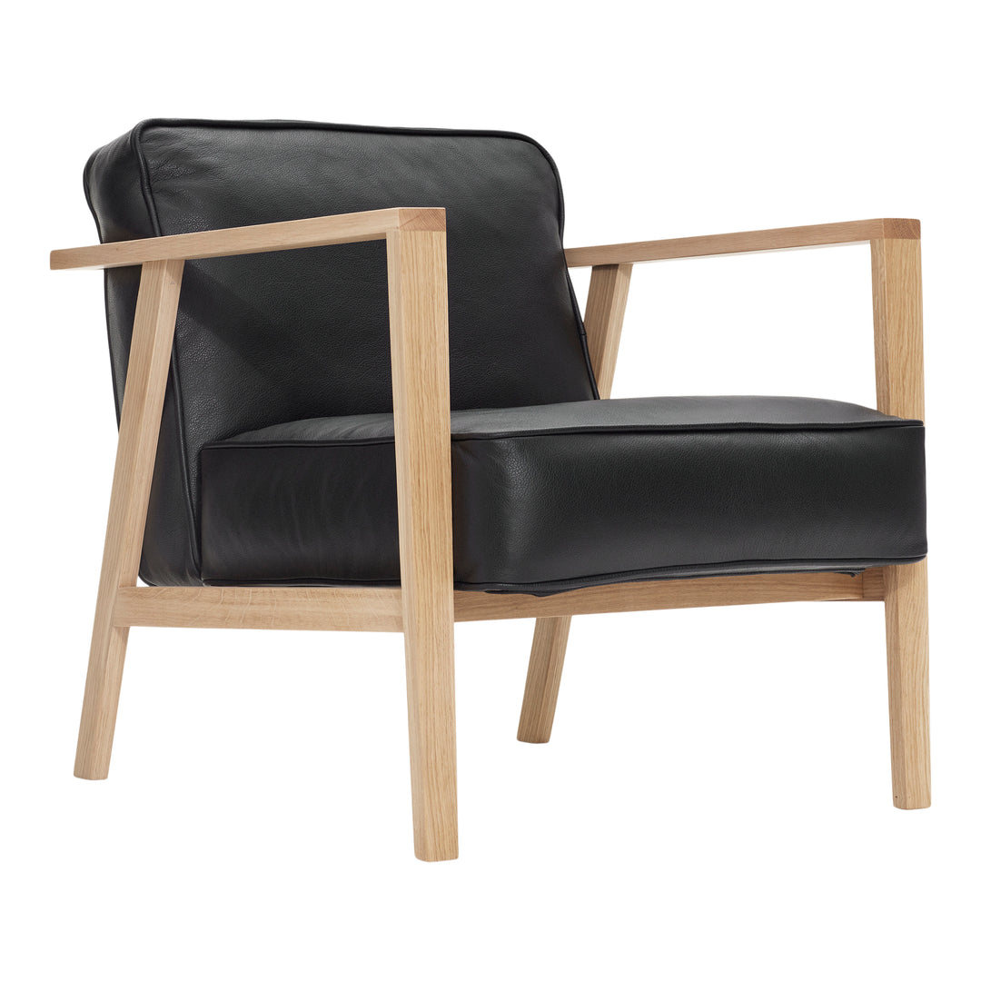Andersen Möbler - LC1 Lounge Chair - Svart läder/ram i ek