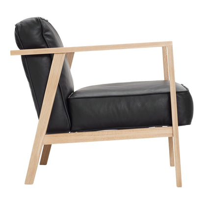 Andersen Möbler - LC1 Lounge Chair - Svart läder/ram i ek