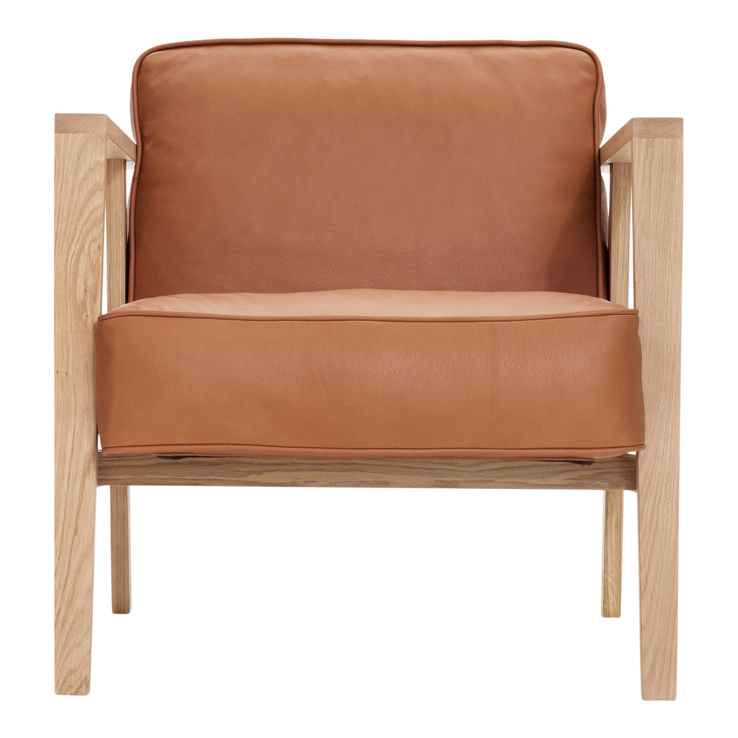 Andersen Möbler - LC1 Lounge Chair - Cognac Leather/Frame In Oak