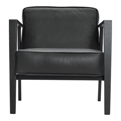 Andersen Furniture - LC1 Lounge Chair - Black Leather/Frame In Black Lacquer