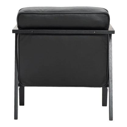 Andersen Furniture - LC1 Lounge Chair - Black Leather/Frame In Black Lacquer