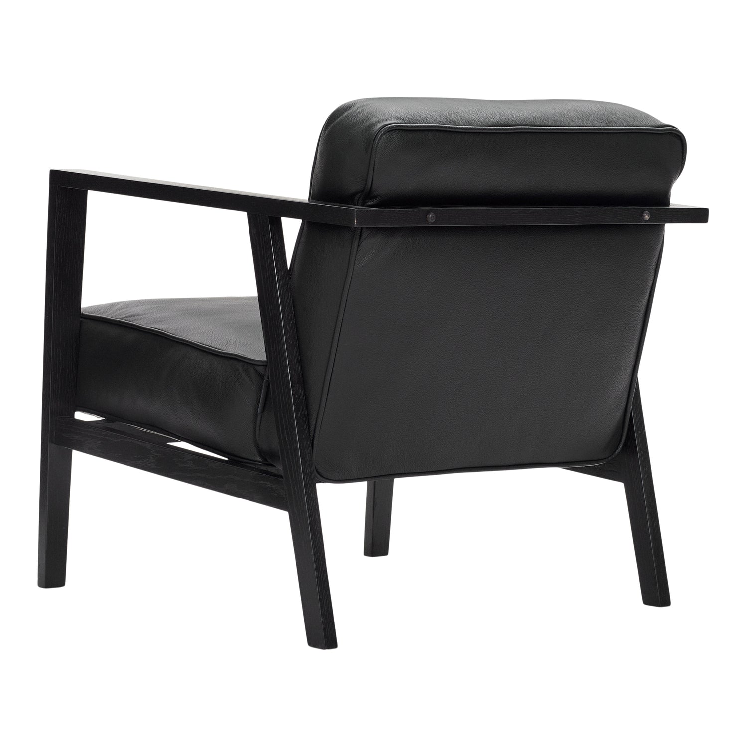 Andersen Furniture - LC1 Lounge Chair - Black Leather/Frame In Black Lacquer