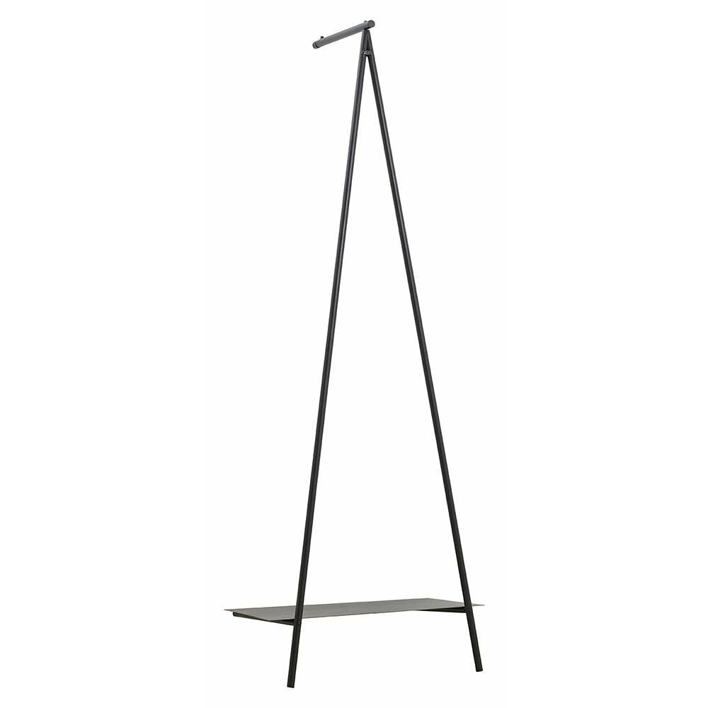 Ravi garderobsställ i järn - 180x64 cm - svart