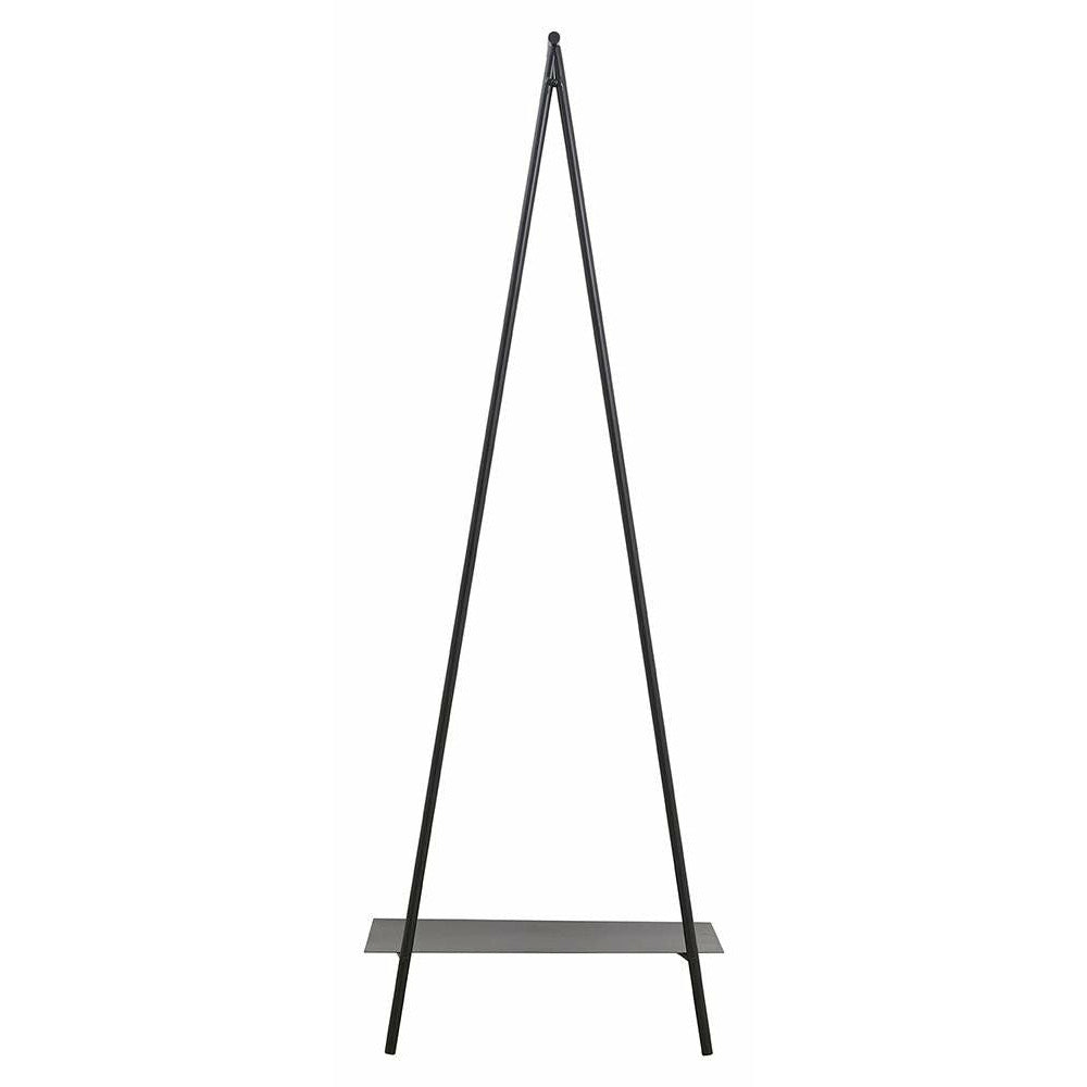 Ravi garderobsställ i järn - 180x64 cm - svart