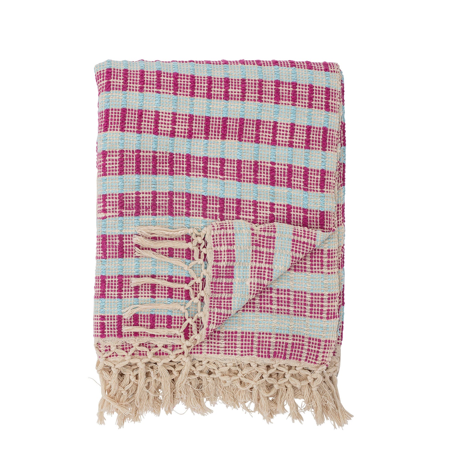 Creative Collection Fausia Pläd, Röd, Bomull