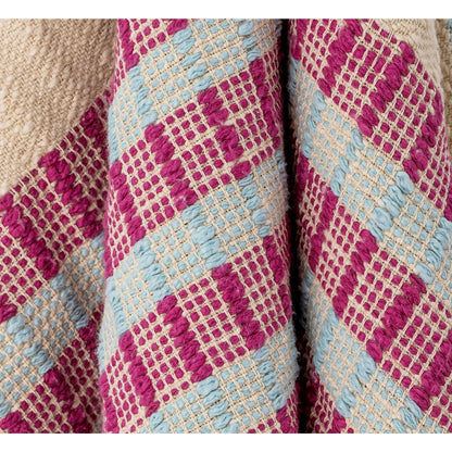 Creative Collection Fausia Pläd, Röd, Bomull