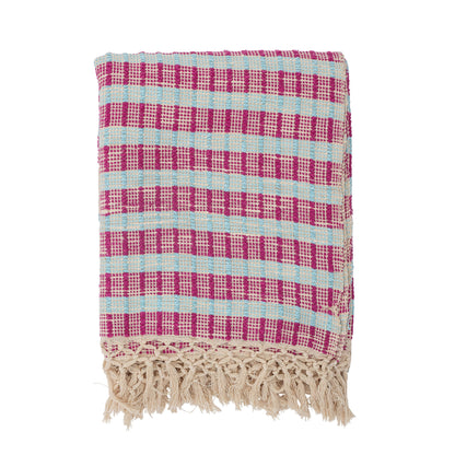 Creative Collection Fausia Pläd, Röd, Bomull