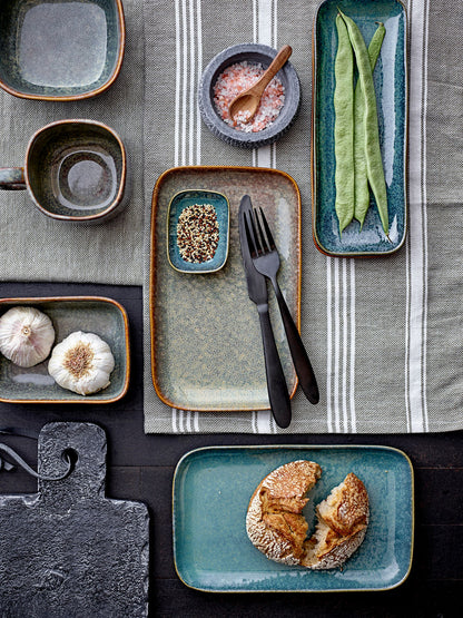 Bloomingville Aime som serverar mat, grönt, stengods