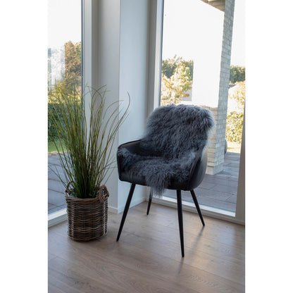 Mongoliskt läder - Mongoliskt läder, grå, 50x90 cm