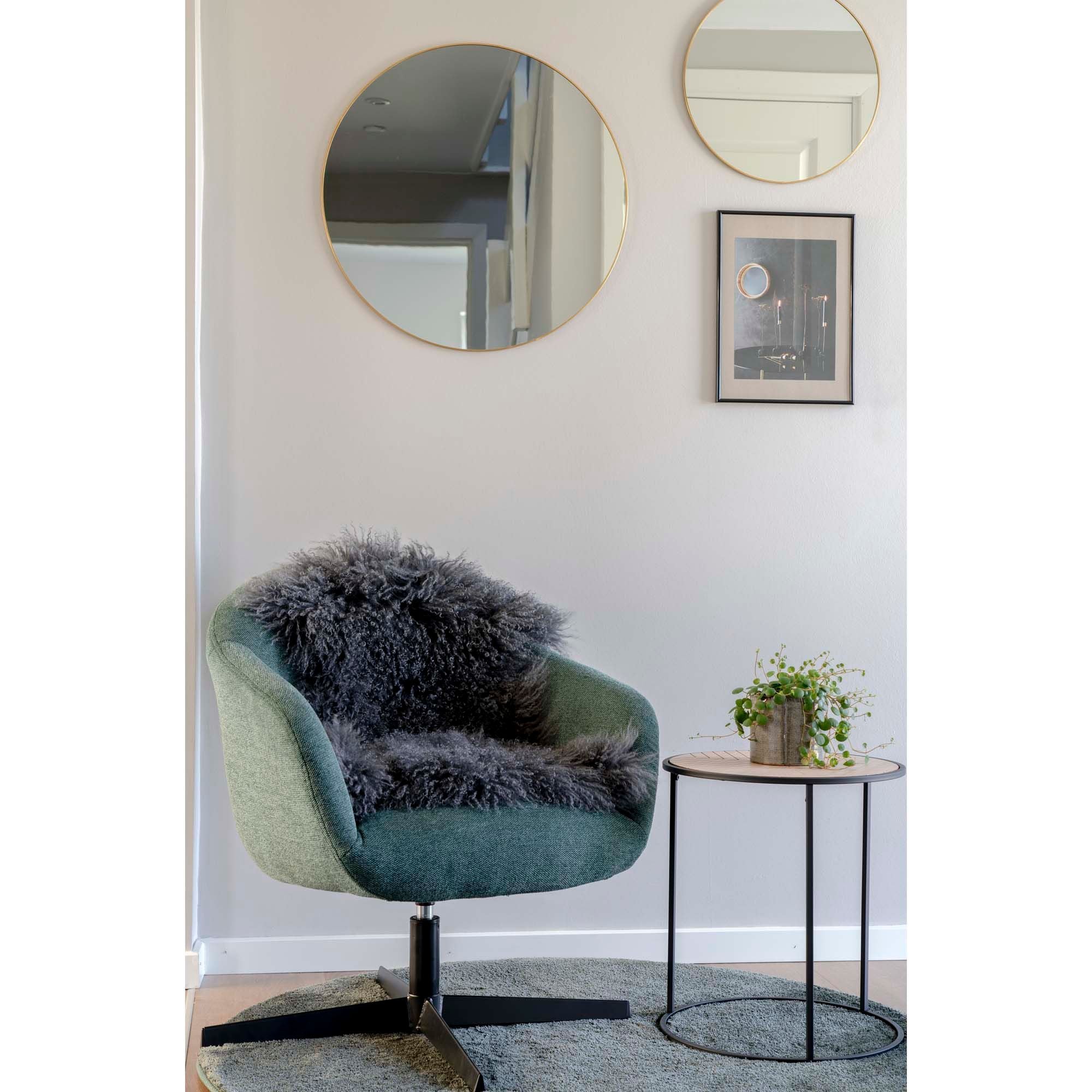 Mongoliskt läder - Mongoliskt läder, grå, 50x90 cm