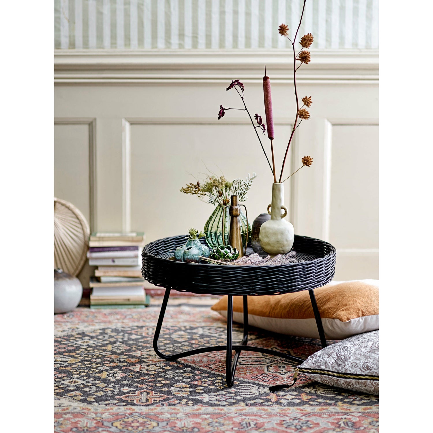 Bloomingville Hattie Sofabord, Sort, Rattan - Bloomingville - DesignGaragen.dk