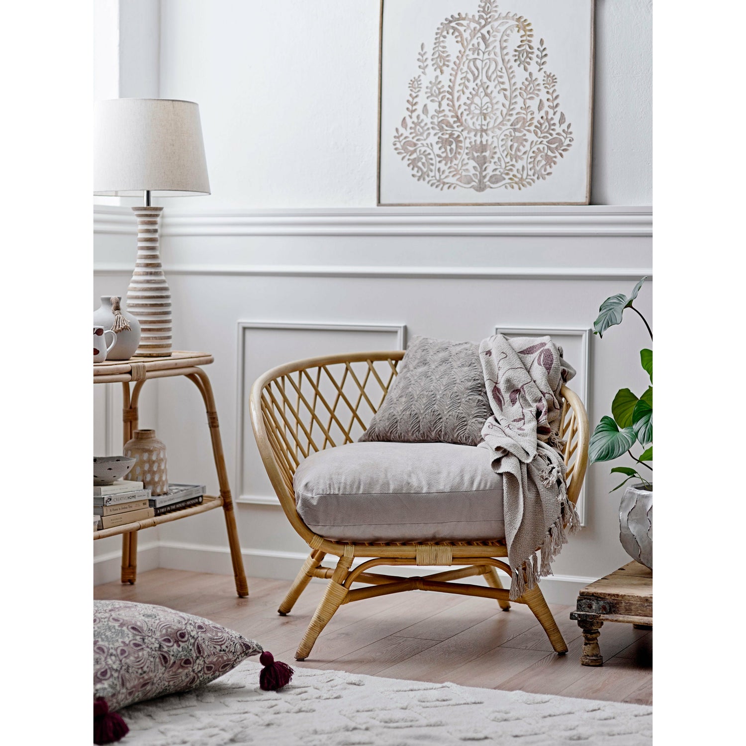 Creative Collection Nevil Væg Dekoration, Hvid, Mango - Creative Collection - DesignGaragen.dk